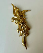 Load image into Gallery viewer, Vintage Silvertone Enamel Rhinestone Bird of Paradise Brooch Pin As-Is (3.5")
