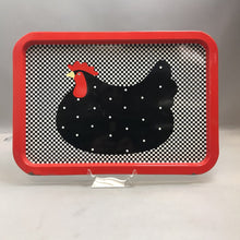 Load image into Gallery viewer, Faroy Toleware Chicken/Rooster Platter / Tray (19.5.x13.5)
