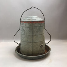 Load image into Gallery viewer, Vintage Galvanized Chicken Waterer/Feeder (16&quot;)
