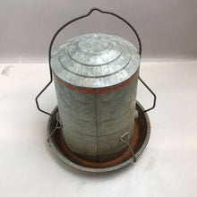 Load image into Gallery viewer, Vintage Galvanized Chicken Waterer/Feeder (16&quot;)
