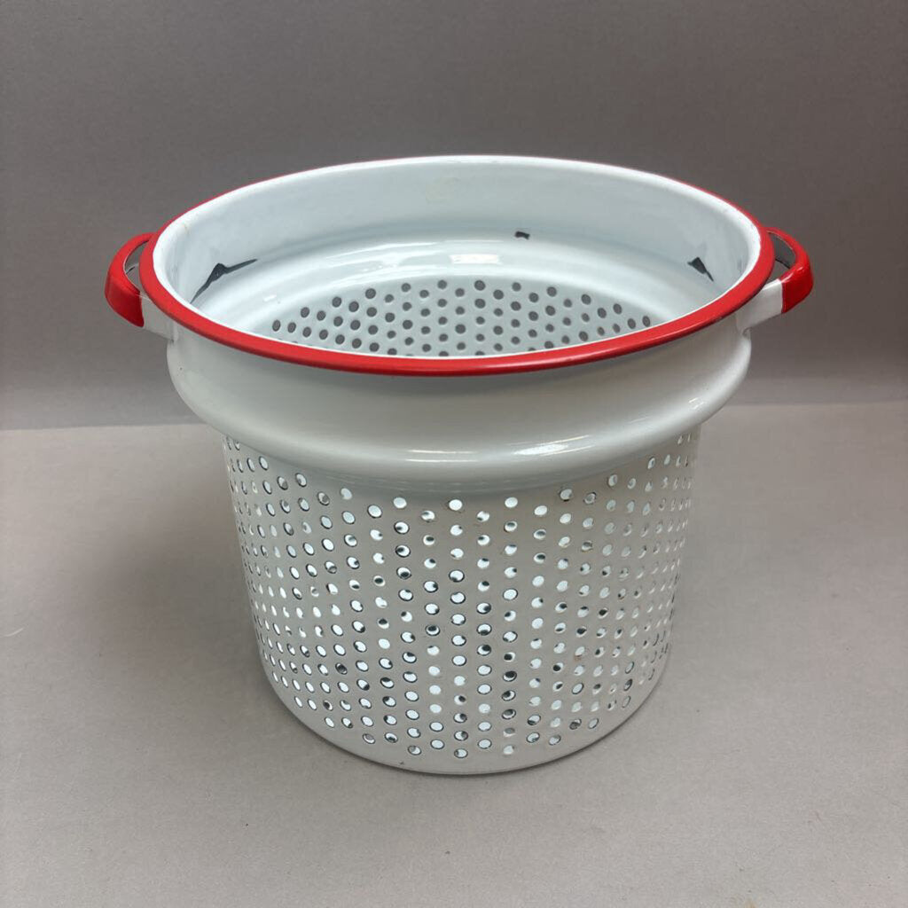 Enamel Colander / Steamer Pot (7.5x9.5)