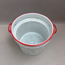 Load image into Gallery viewer, Enamel Colander / Steamer Pot (7.5x9.5)
