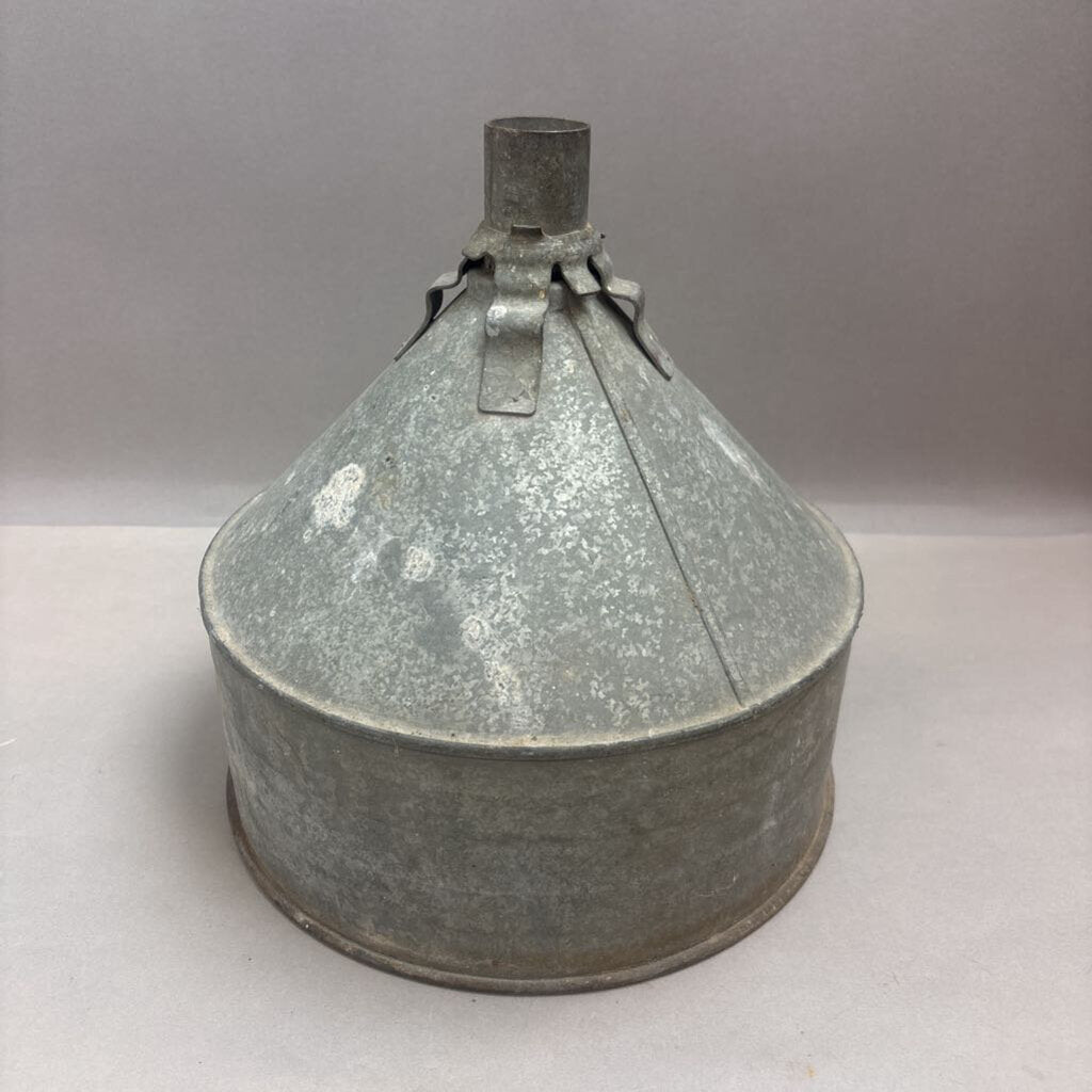 Vintage Galvanized Steel Funnel (10