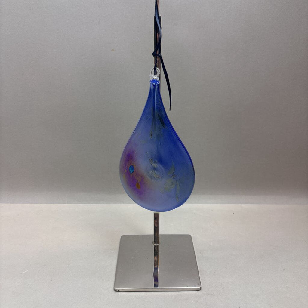 Handblown Glass Tear Drop Hanging Suncatcher (8