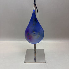 Load image into Gallery viewer, Handblown Glass Tear Drop Hanging Suncatcher (8&quot;)
