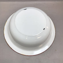 Load image into Gallery viewer, White Enamelware Bowl with Red (4x12)
