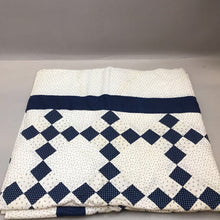 Load image into Gallery viewer, Blue &amp; White Quilt Top (80x88)
