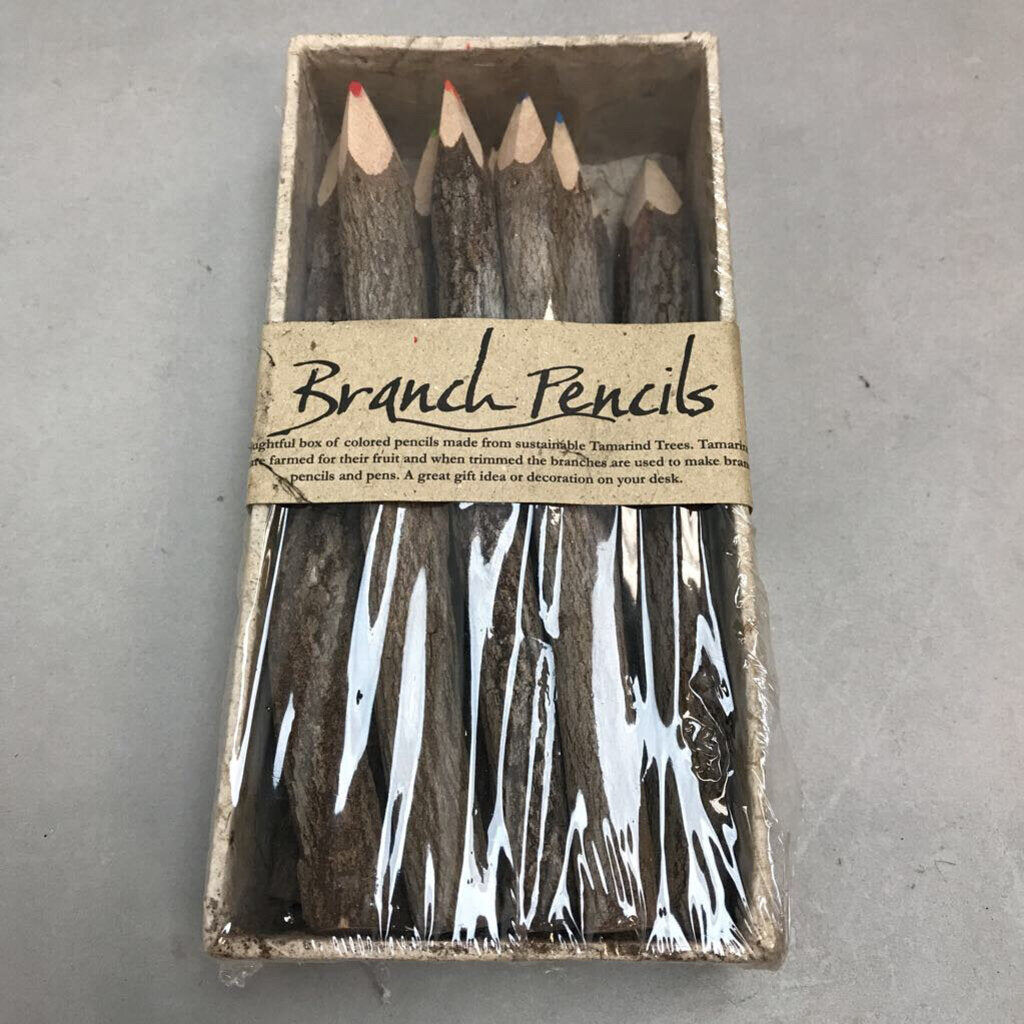 NIB Set of 10 Branch-Colored Pencils (8x4)
