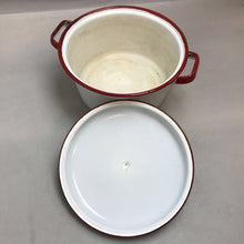 Load image into Gallery viewer, White Enamelware Pot w/ Lid (~5x9.5)
