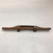 Load image into Gallery viewer, Antique Adjustable Depth Wood &amp; Brass Spoke Shave (11.5&quot;)
