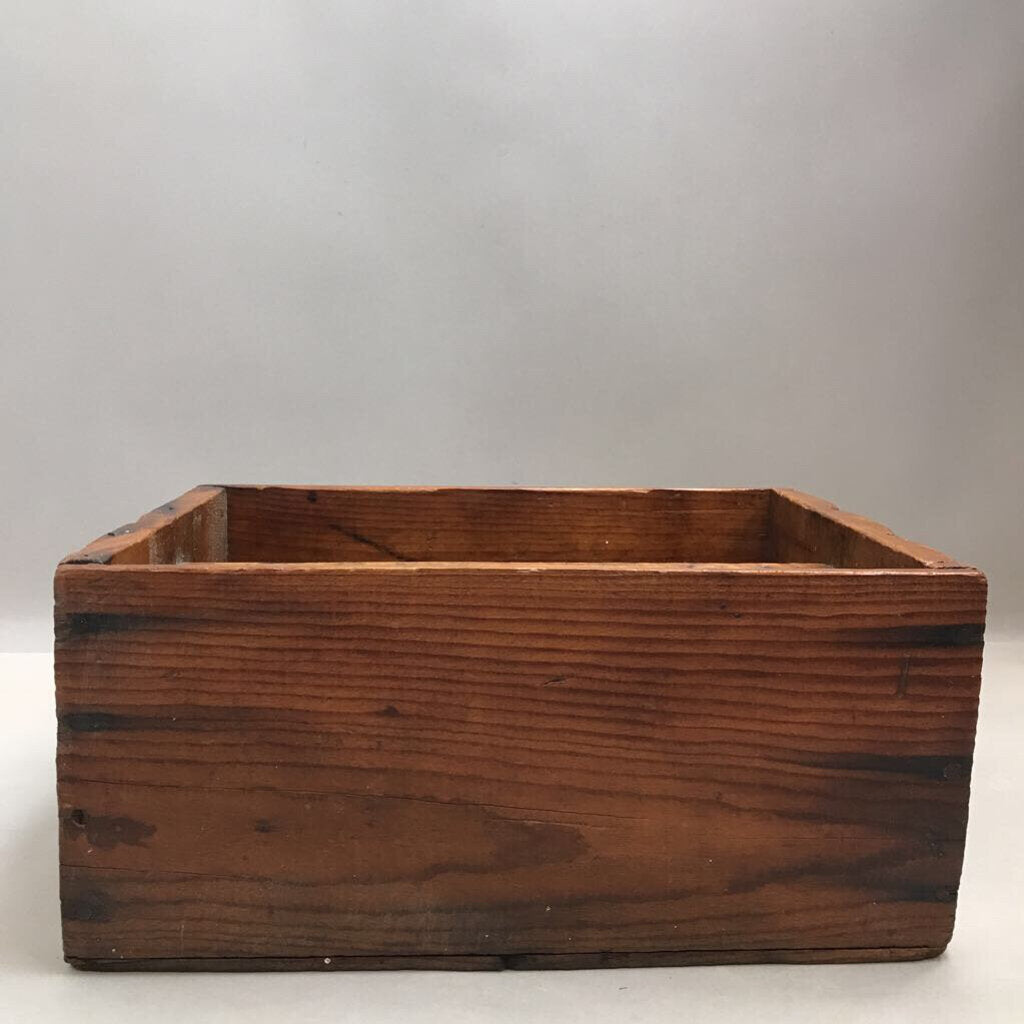 Antique Primitive Wooden Box with Divided Sheves Miniature/Small Display w/Handles (6x13x9)