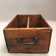 Load image into Gallery viewer, Antique Primitive Wooden Box with Divided Sheves Miniature/Small Display w/Handles (6x13x9)
