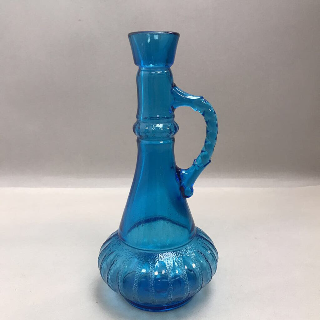 Vintage Beam Choice Blue Glass Decanter (~11
