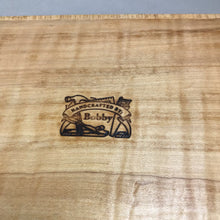 Load image into Gallery viewer, Wooden Tray; &quot;Handcrafted by Bobby&quot; (2x17x9)
