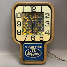 Load image into Gallery viewer, Dr. Pepper Clock Dr Pepper Motion Clock Vintage 70s Advertising (19x13x5)
