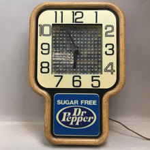 Load image into Gallery viewer, Dr. Pepper Clock Dr Pepper Motion Clock Vintage 70s Advertising (19x13x5)

