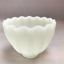 Load image into Gallery viewer, Antique Opalescent Milk Glass Lamp Shade Ribbed Scalloped (4x6)
