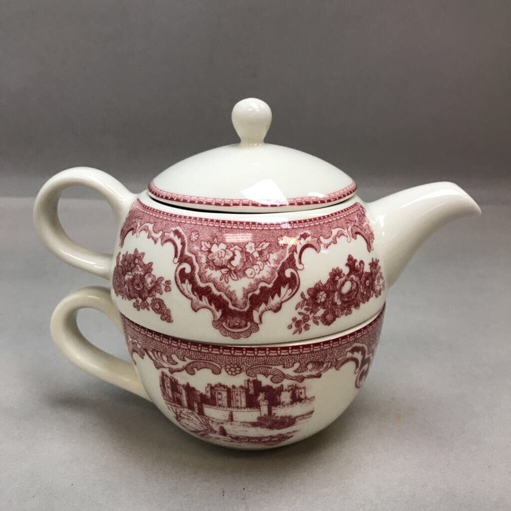 Johnson Brothers Old Britain Castles 'Tea for One' Stacking Teapot (5