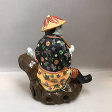 Load image into Gallery viewer, Vintage Chinese Figurine - Mandarin Man with Stick/Ruyi (~15&quot;)
