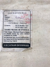 Load image into Gallery viewer, Handmade Chain Stitch Floral Rug (36x24)
