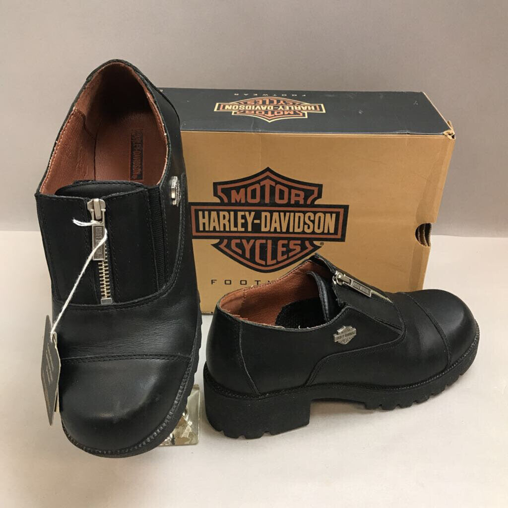 Ladies Harley-Davidson ALTERNATOR Black Ankle Boots (Size 9)