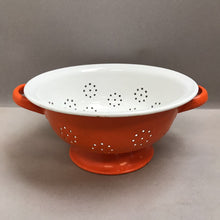 Load image into Gallery viewer, Huta Silesia Orange Enamel Strainer / Colander (4.5x9x9)
