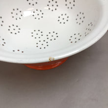 Load image into Gallery viewer, Huta Silesia Orange Enamel Strainer / Colander (4.5x9x9)
