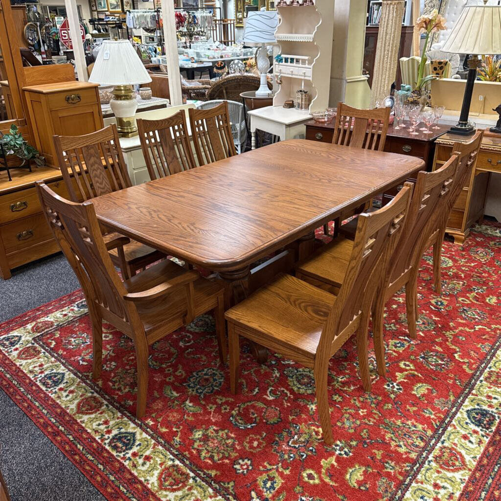 Daniel's Amish Oak Table (30x43x72) w/ 24