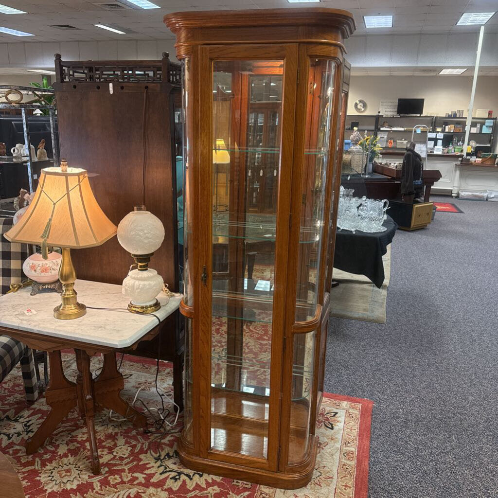 Oak Curio Case (77x27x13)