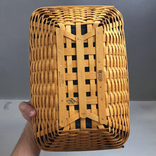 Load image into Gallery viewer, Longaberger Spring Meadow Basket w/ Liner, Insert (2000) (4x16x11)

