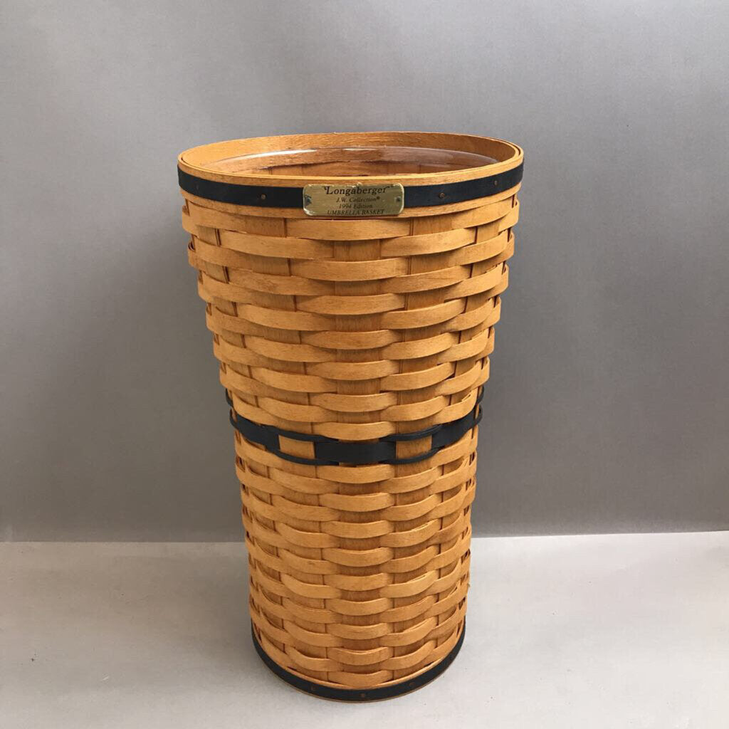 Longaberger JW Collection Umbrella Basket (1994) (~17.5x10x10)