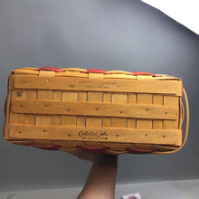 Load image into Gallery viewer, Longaberger 25th Anniversary Flag Basket (1998) (~11x16x8.5)
