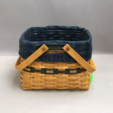 Load image into Gallery viewer, Longaberger Harbor Basket w/ Liner, Insert (1998) (~8x10x9)
