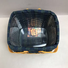 Load image into Gallery viewer, Longaberger Harbor Basket w/ Liner, Insert (1998) (~8x10x9)
