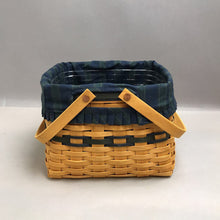 Load image into Gallery viewer, Longaberger Harbor Basket w/ Liner, Insert (1998) (~8x10x9)
