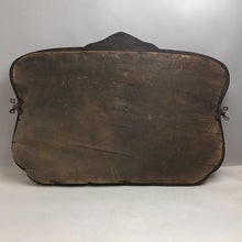 Load image into Gallery viewer, Antique Large Ornate Carved Oak Beveled Wall Mirror (20x28)
