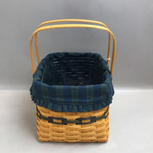 Load image into Gallery viewer, Longaberger Harbor Basket w/ Liner, Insert (1998) (~8x10x9)
