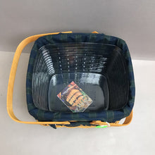 Load image into Gallery viewer, Longaberger Harbor Basket w/ Liner, Insert (1998) (~8x10x9)
