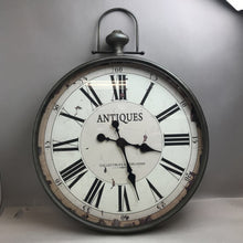 Load image into Gallery viewer, Wall Mount Antiques Clock (24&quot; D, 32&quot; Tall)
