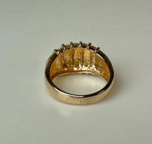 Load image into Gallery viewer, Ross Simons Two Tone Gold Plated Sterling Diamond Accent Ring sz 9
