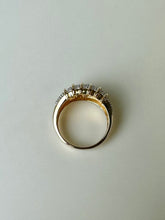 Load image into Gallery viewer, Ross Simons Two Tone Gold Plated Sterling Diamond Accent Ring sz 9
