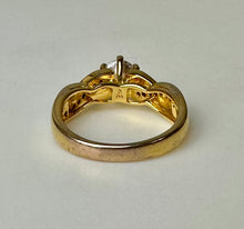 Load image into Gallery viewer, Danbury Mint Gold Plated CZ May Birthstone Ring 8
