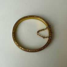 Load image into Gallery viewer, Vintage Hayward Gold Filled Hinged Child&#39;s Bangle Bracelet

