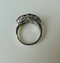 Load image into Gallery viewer, Sterling Pink Tourmaline Cluster Ring sz 9
