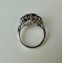 Load image into Gallery viewer, Sterling Pink Tourmaline Flower Cluster Ring sz 8.5
