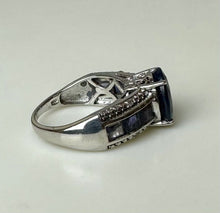 Load image into Gallery viewer, Sterling Sapphire Iolite Ring sz 10
