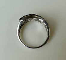 Load image into Gallery viewer, Sterling Garnet Twist Ring sz 10
