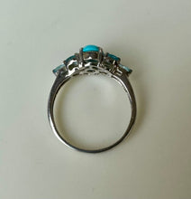 Load image into Gallery viewer, Sterling Sleeping Beauty Turquoise Topaz Ring sz 9.5
