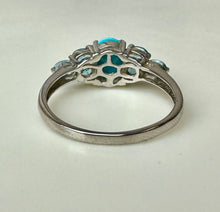 Load image into Gallery viewer, Sterling Sleeping Beauty Turquoise Topaz Ring sz 9.5
