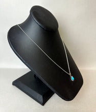 Load image into Gallery viewer, Sterling Sleeping Beauty Turquoise Tanzanite Pendant on 20&quot; Chain
